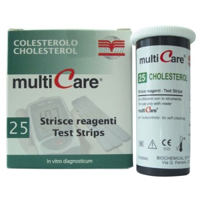 MULTİCARE KOLESTEROL STRİP 25LİK