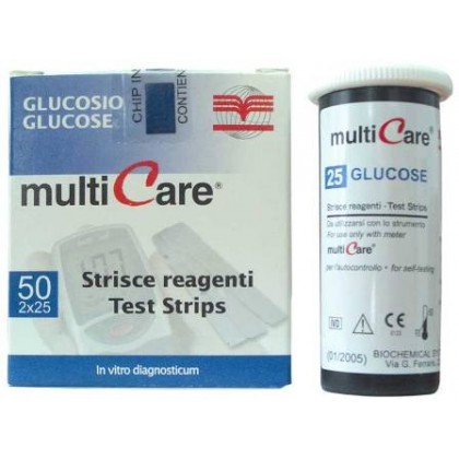 MULTİCARE GLUKOZ STRİP 50Lİ